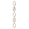 Square Decorative Hanging Collage Mirror In Gold 145 cm