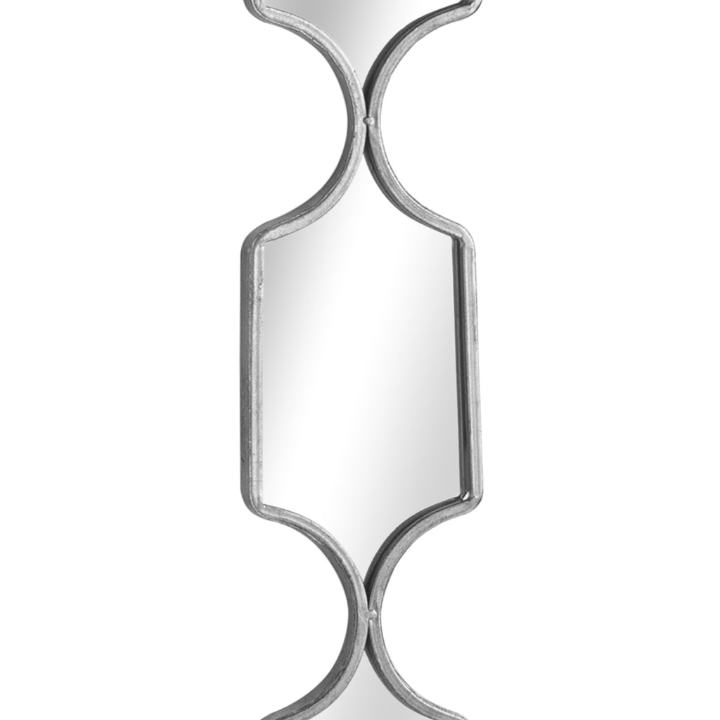 Square Decorative Hanging Collage Mirror In Silver 145 cm