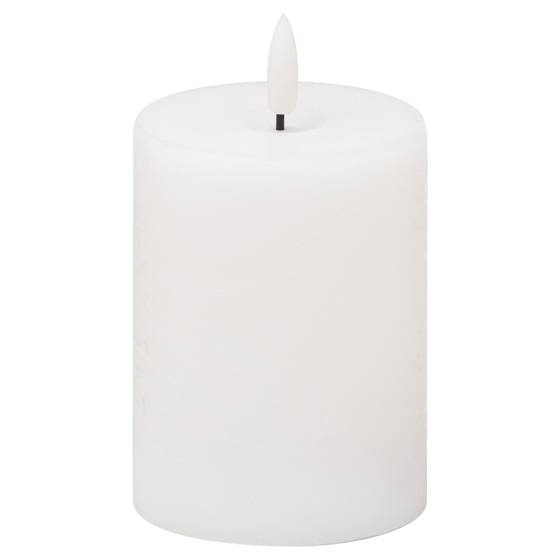 Luxe Collection Natural Glow 3X4 Led White Wax Candle 10 cm