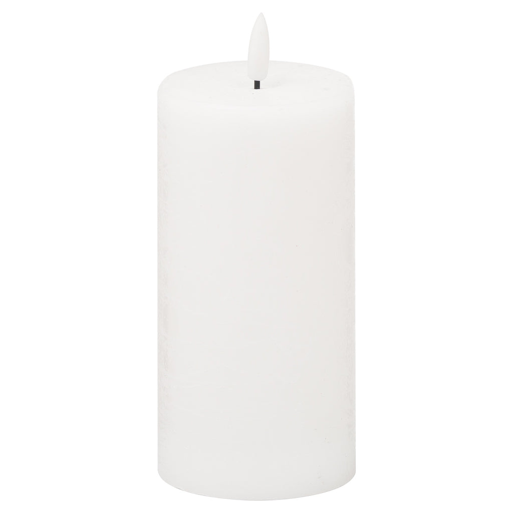 Luxe Collection Natural Glow 3X6 Led White Wax Candle 15 cm