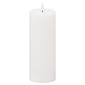 Luxe Collection Natural Glow 3X8 Led White Wax Candle 20 cm