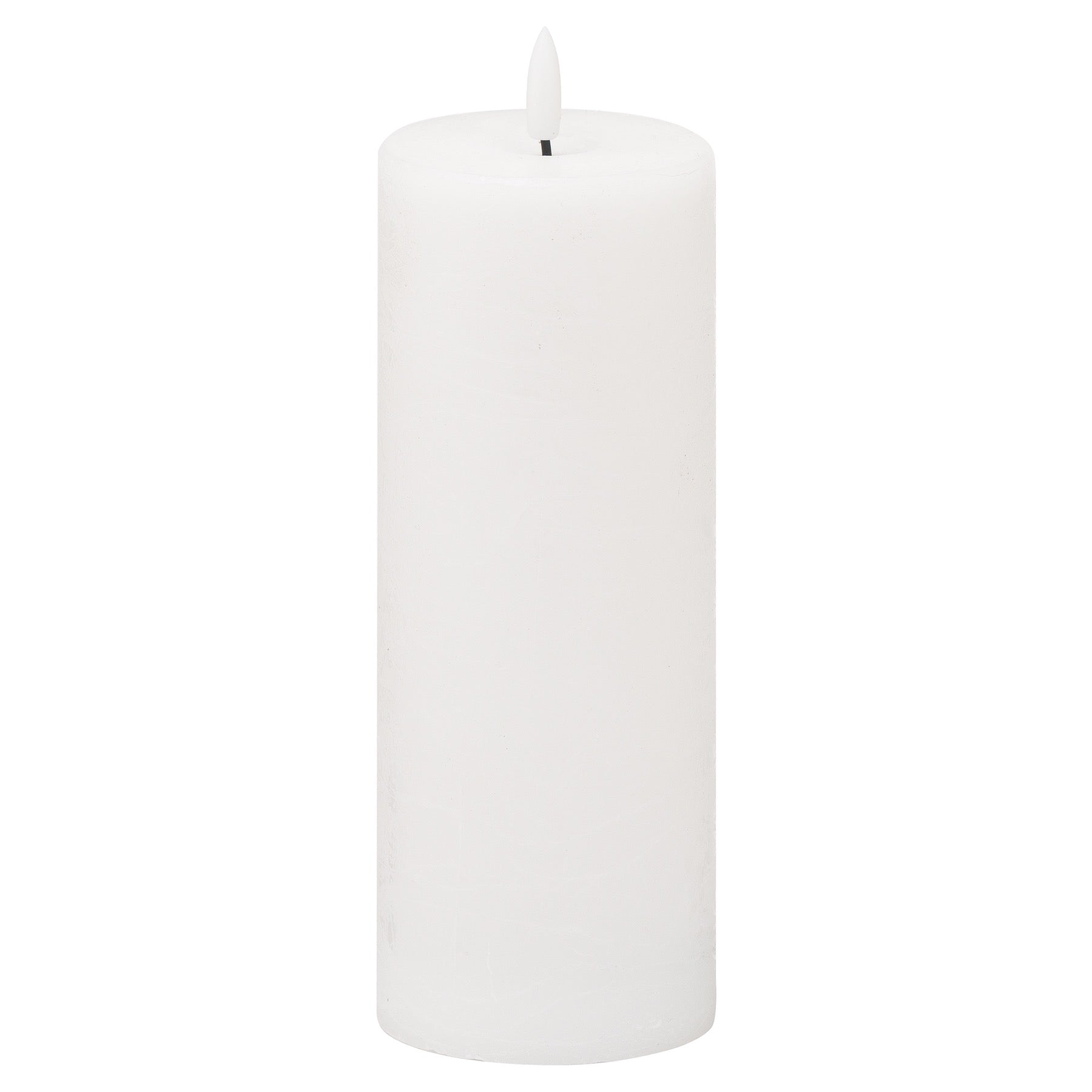 Luxe Collection Natural Glow 3X8 Led White Wax Candle 20 cm