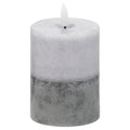 Luxe Collection Natural Glow 3X4 Stone Led Wax Candle 10 cm
