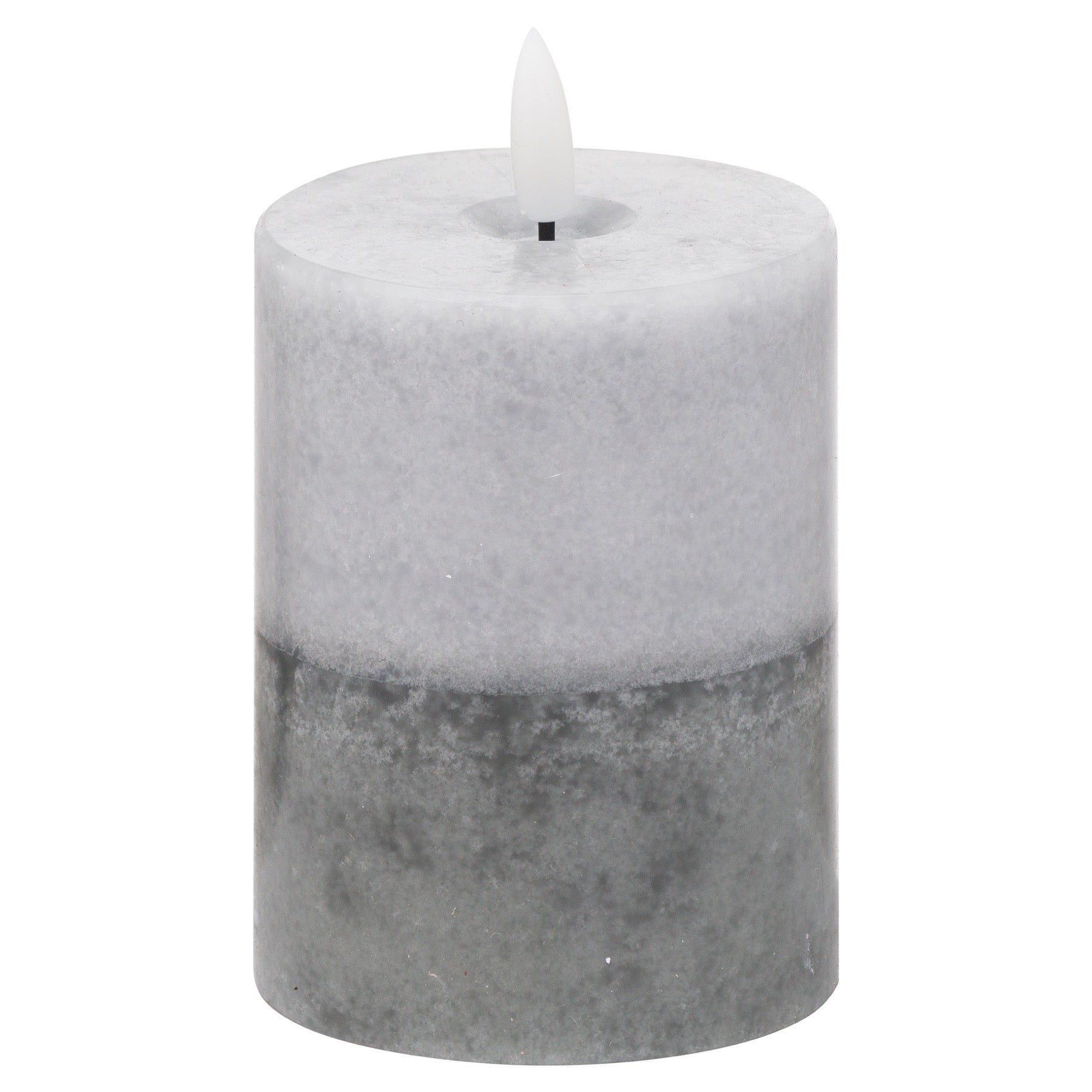Luxe Collection Natural Glow 3X4 Stone Led Wax Candle 10 cm