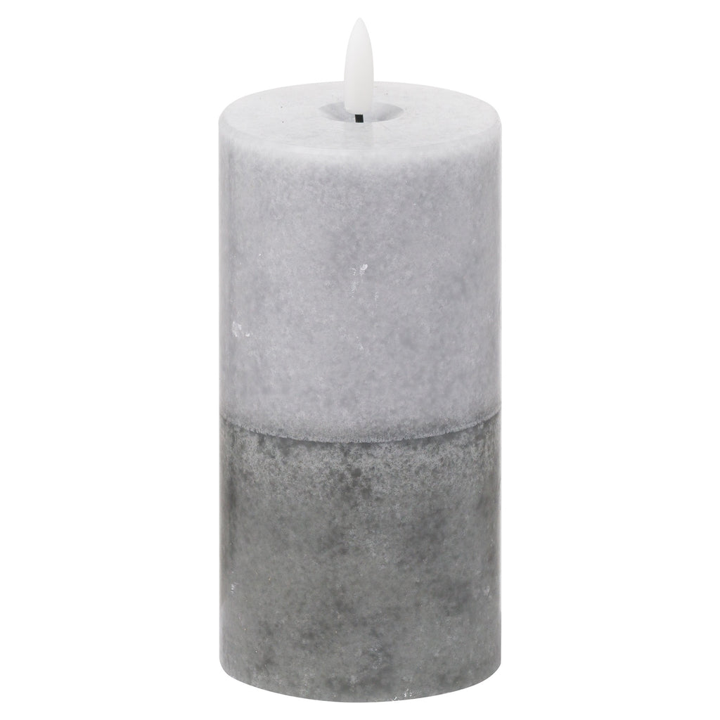 Luxe Natural Glow 3X6 Stone Led Wax Candle 15 cm