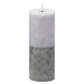 Luxe Natural Glow 3X8 Stone Led Wax Candle 20 cm