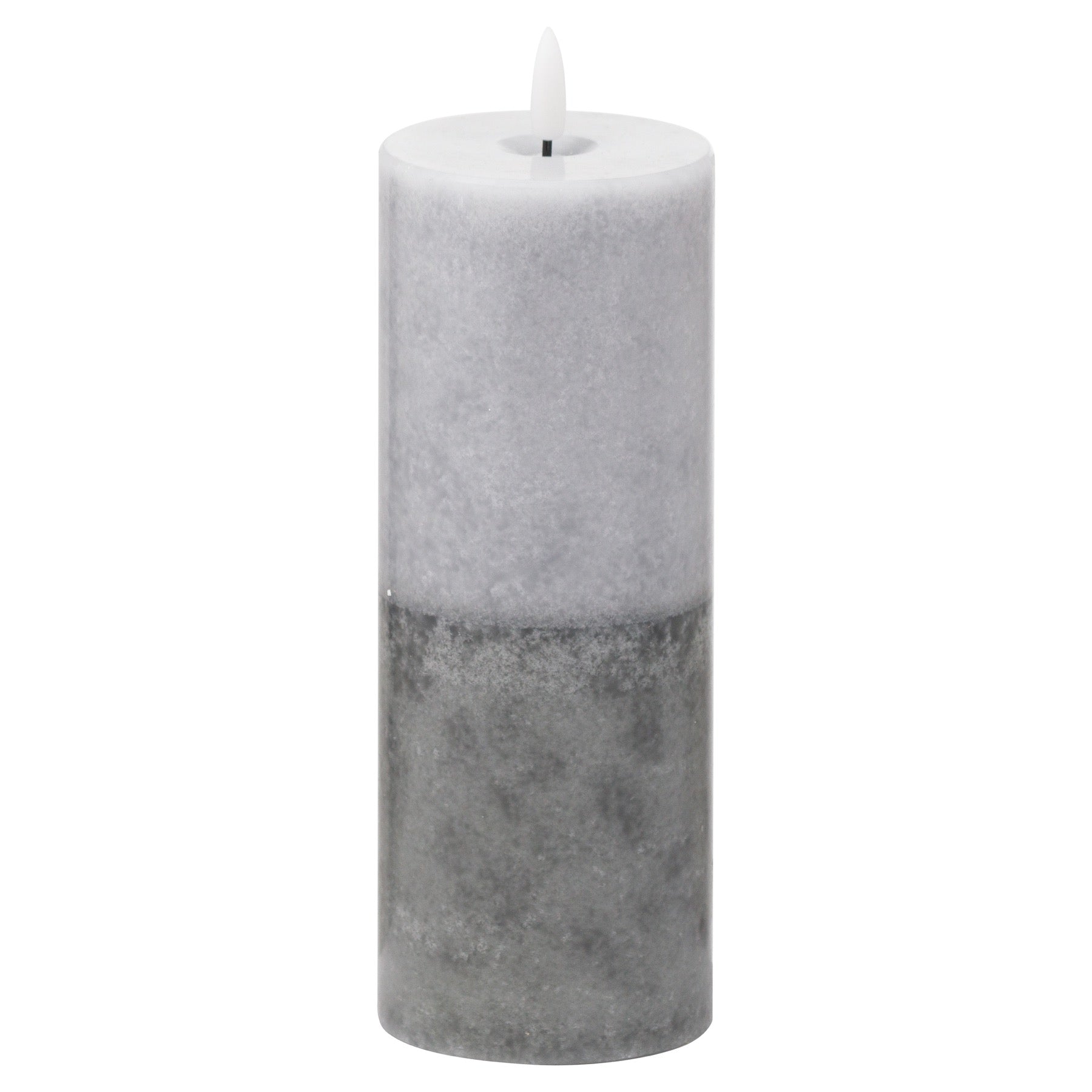 Luxe Natural Glow 3X8 Stone Led Wax Candle 20 cm