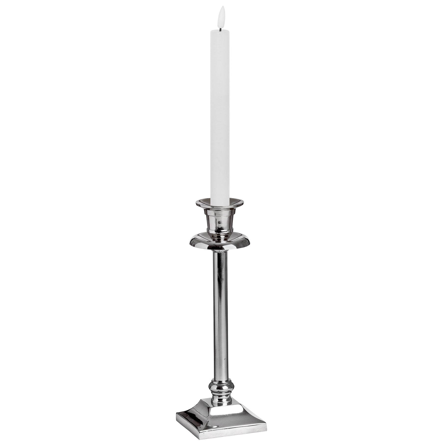 Luxe Collection Natural Glow S/ 2 White Led Dinner Candles 25 cm