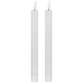 Luxe Collection Natural Glow S/ 2 White Led Dinner Candles 25 cm