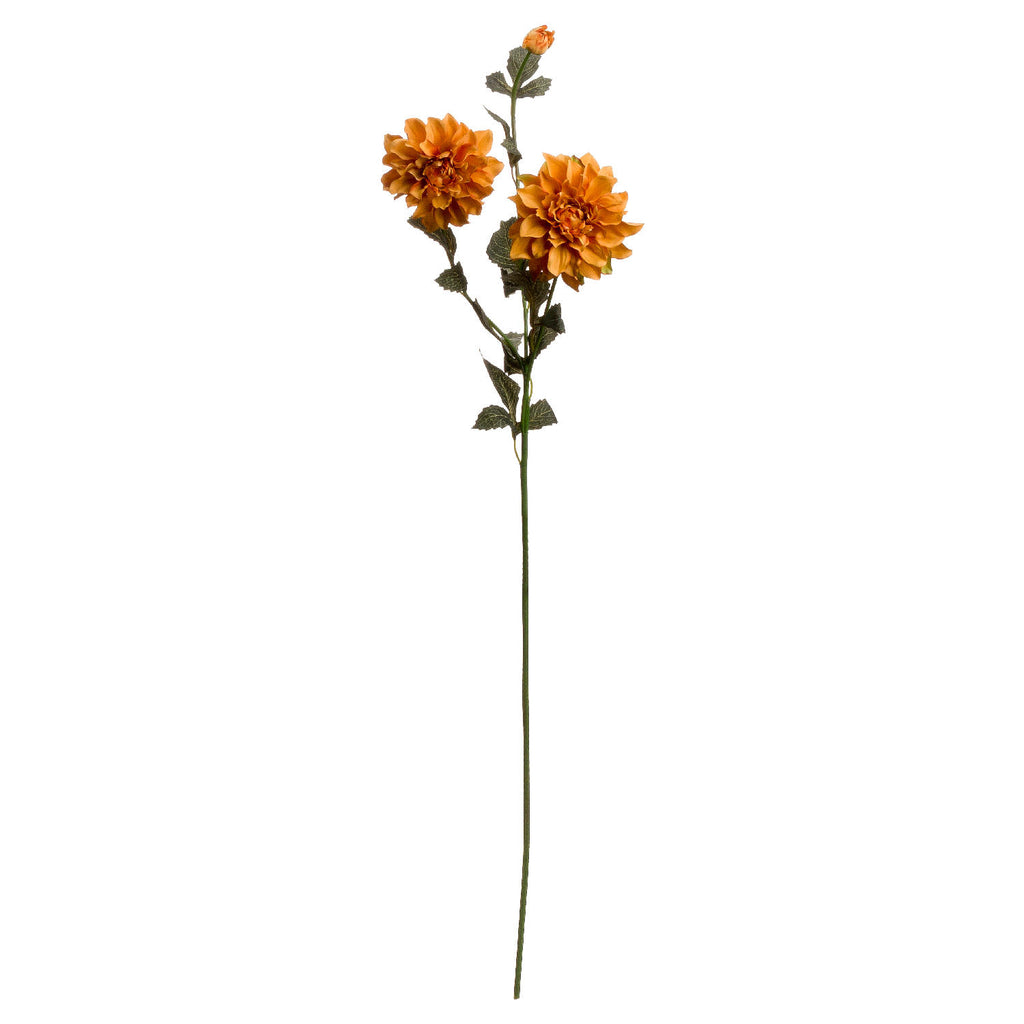 Orange Dahlia Spray 115 cm