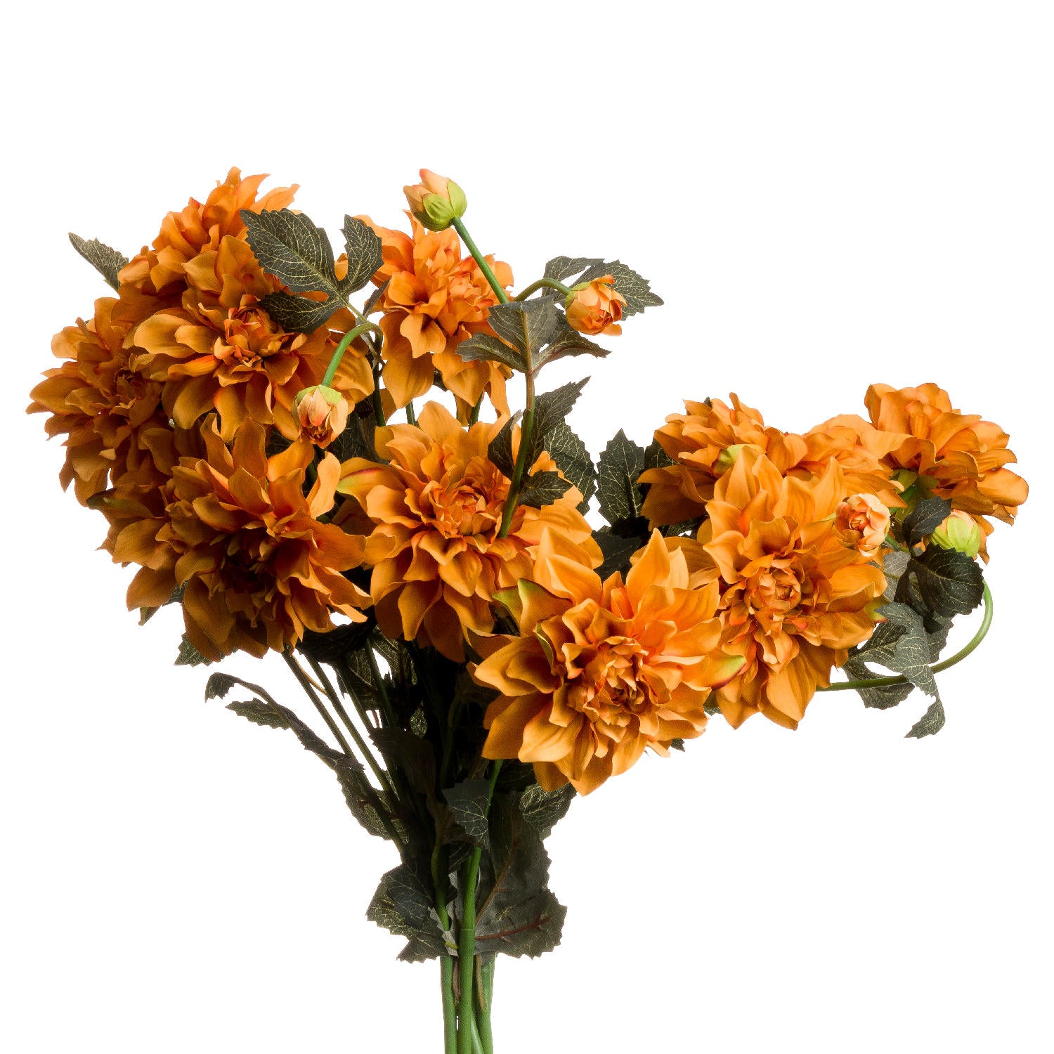 Orange Dahlia Spray 115 cm