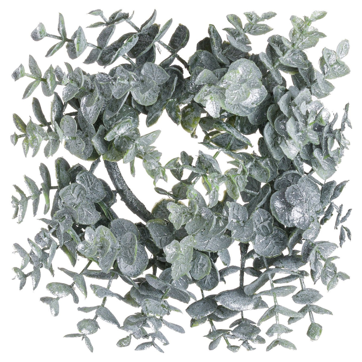 Small Frosted Eucalyptus Candle Wreath 25 cm