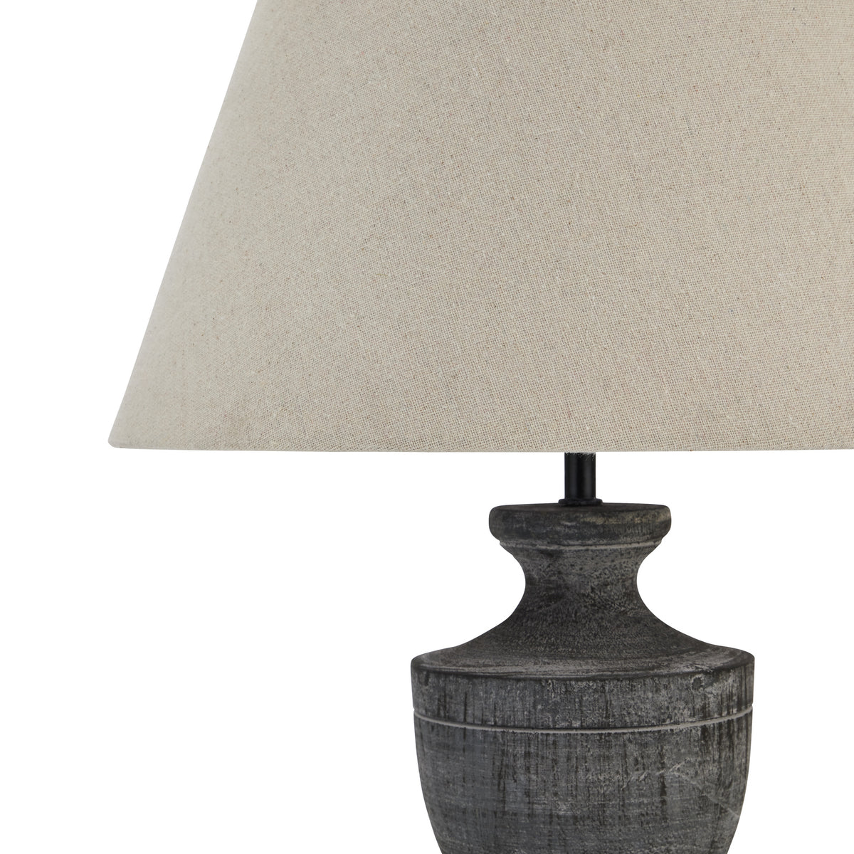 Incia Urn Wooden Table Lamp 51 cm