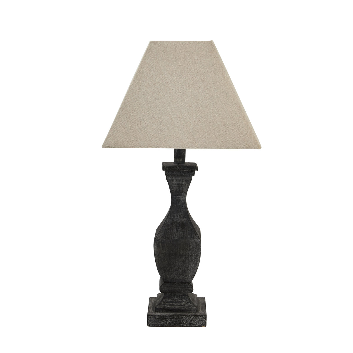 Incia Fluted Wooden Table Lamp 53 cm