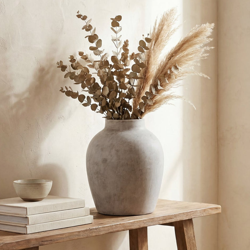 Darcy Stone Vase 36 cm