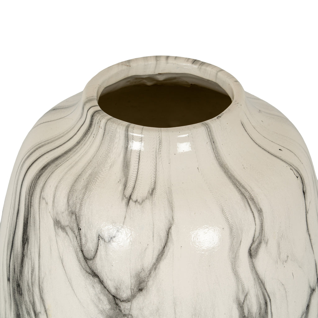Marble Effect Olpe Vase 20 cm