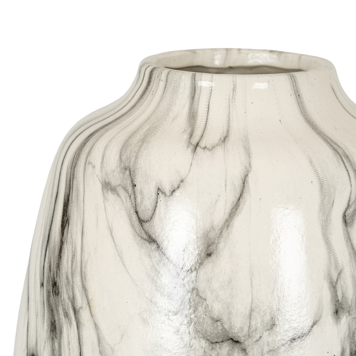Marble Effect Olpe Vase 20 cm