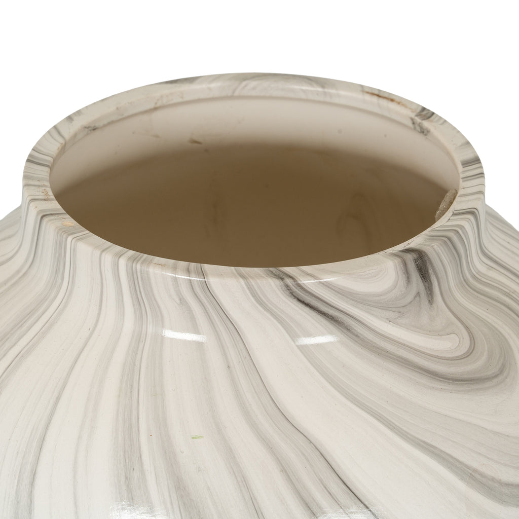 Marble Effect Planter/Vase 26 cm
