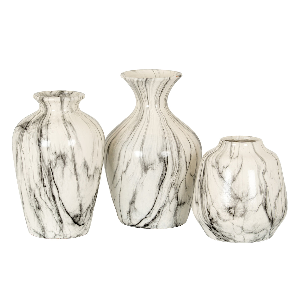 Marble Effect Planter/Vase 26 cm