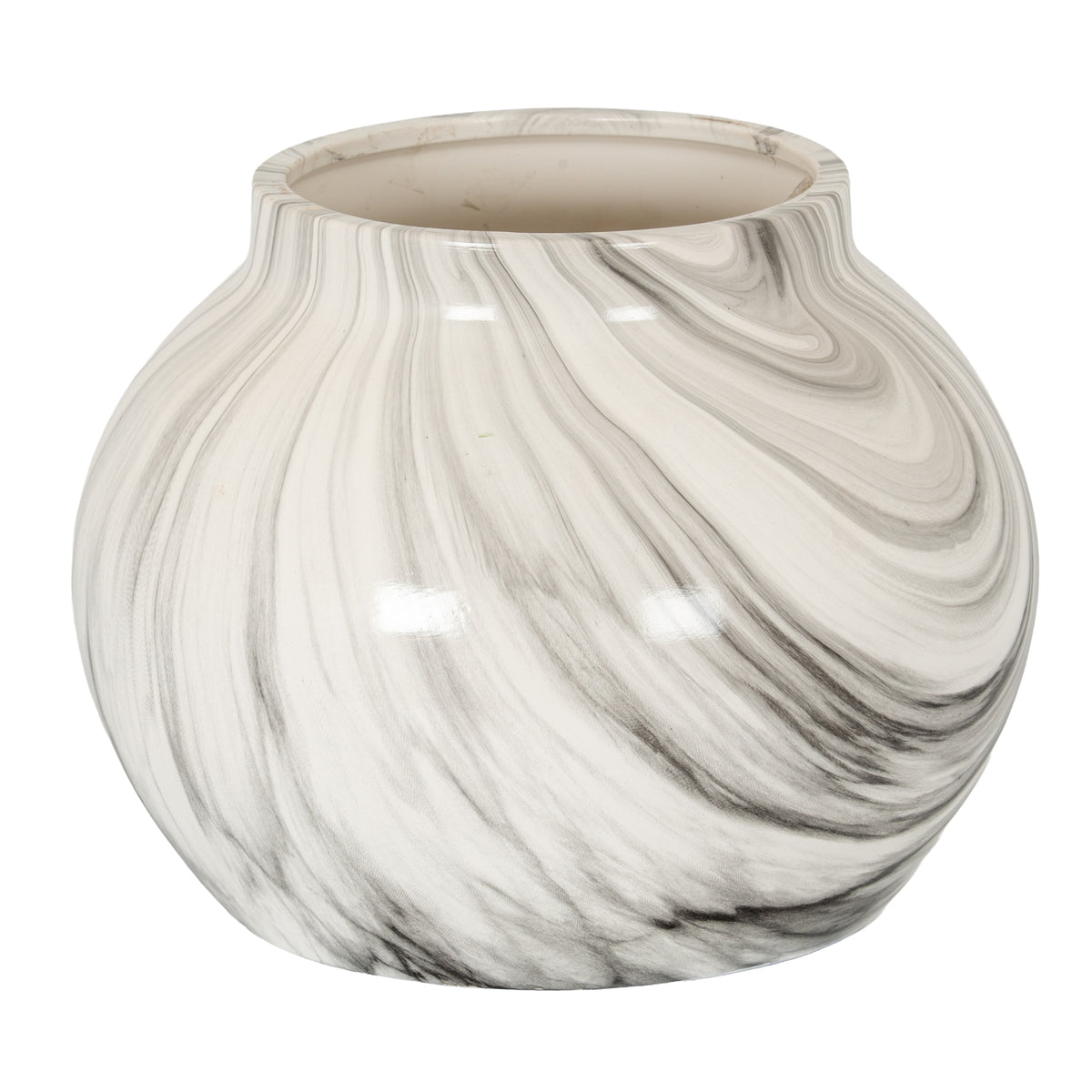 Marble Effect Planter/Vase 26 cm