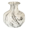 Marble Effect Squat Vase 26 cm
