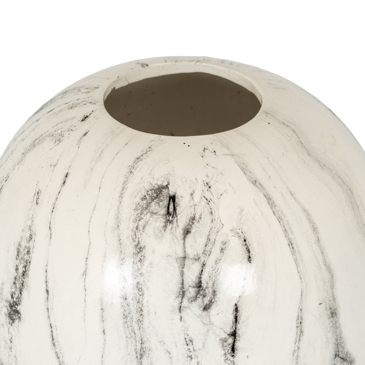 Marble Effect Pudding Vase 25 cm