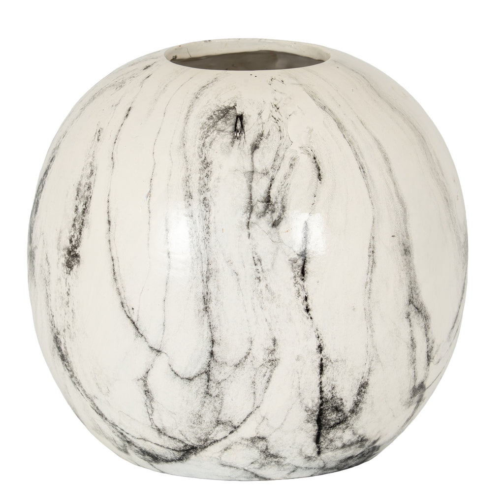 Marble Effect Pudding Vase 25 cm
