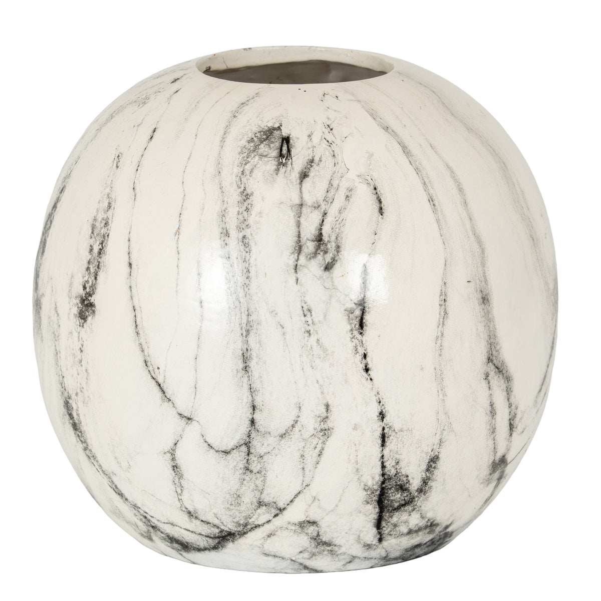 Marble Effect Pudding Vase 25 cm