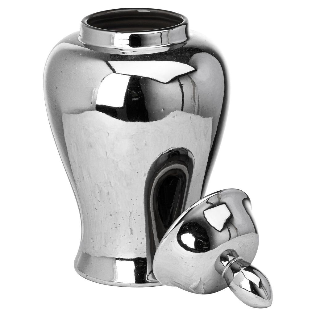 Chrome Large Ginger Jar 36 cm