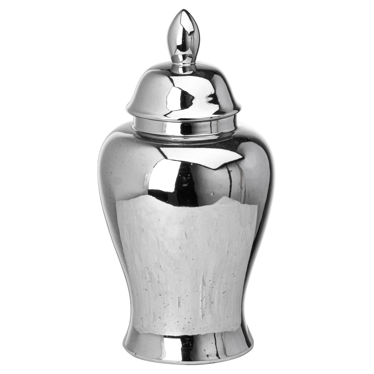 Chrome Large Ginger Jar 36 cm