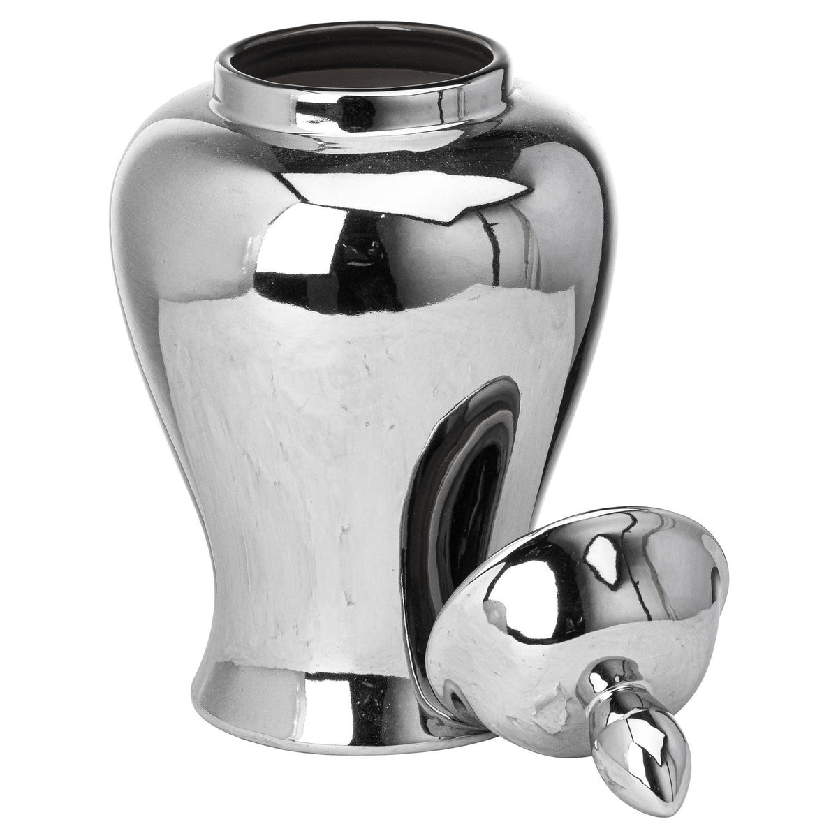 Chrome Ginger Jar 28 cm