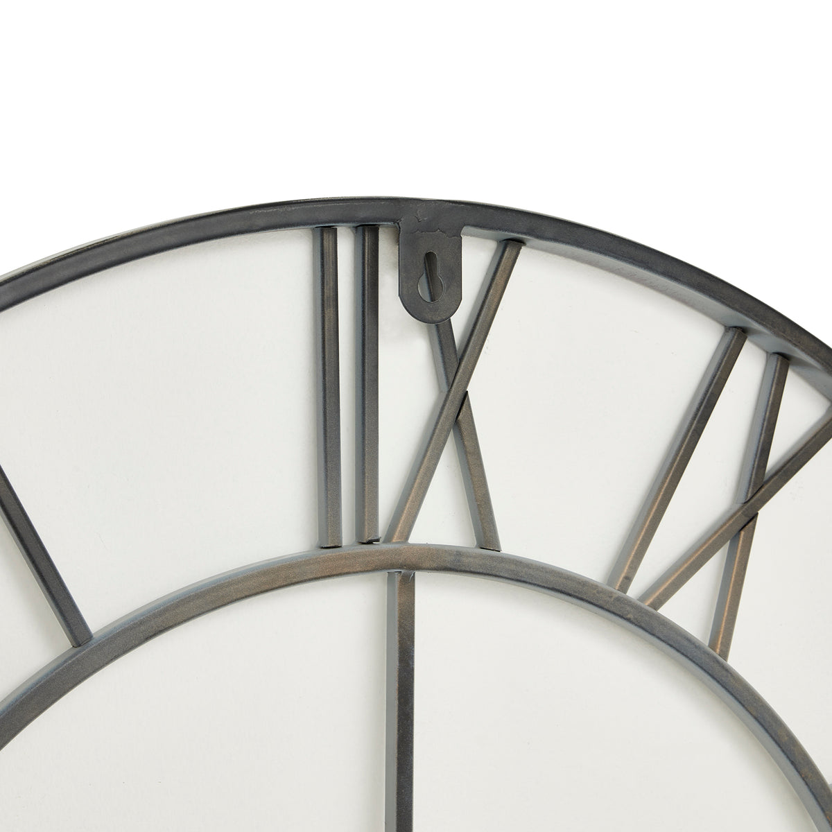 Grey Skeleton Wall Clock 70 cm