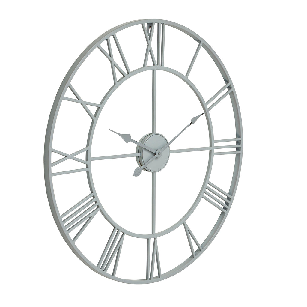 Grey Skeleton Wall Clock 70 cm