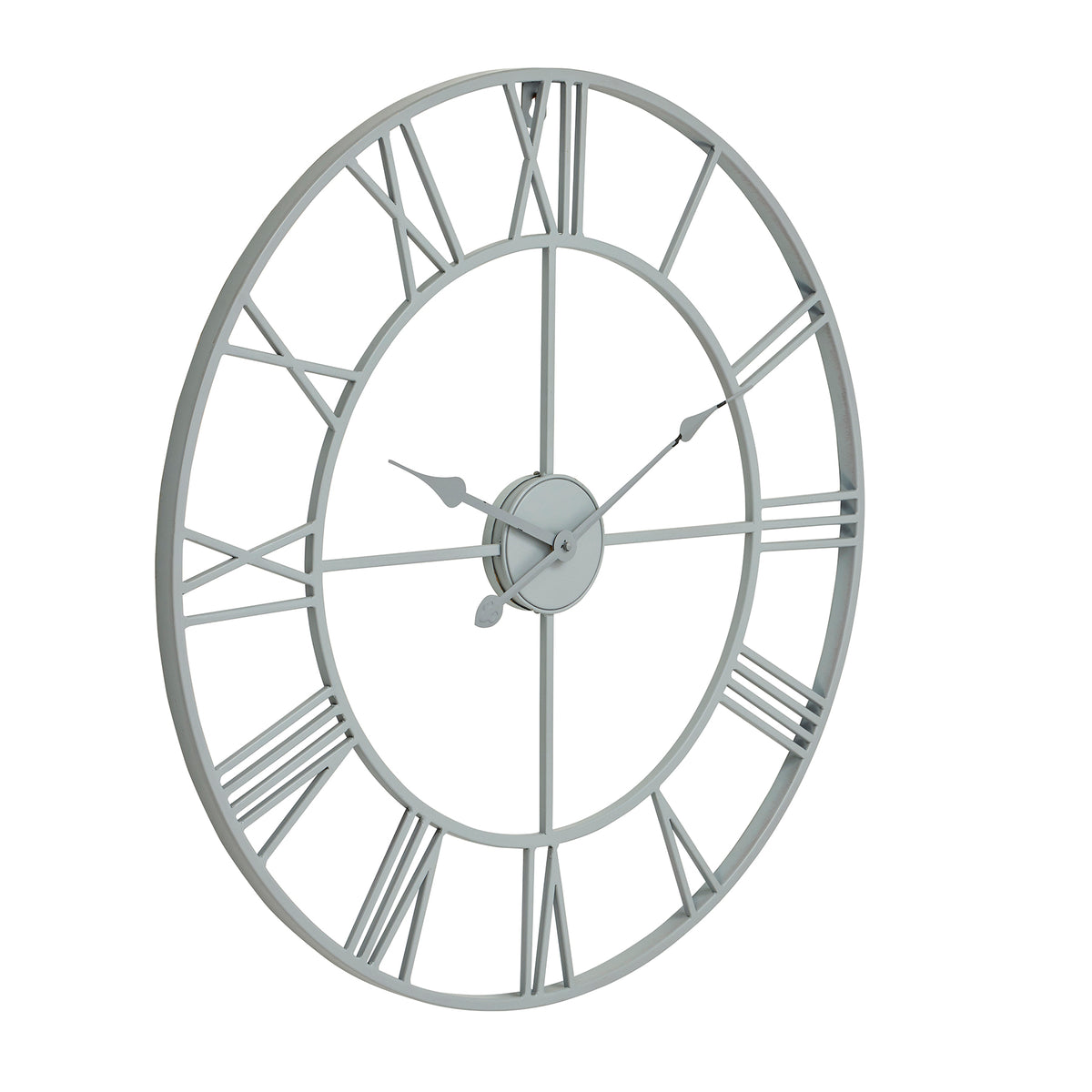 Grey Skeleton Wall Clock 70 cm
