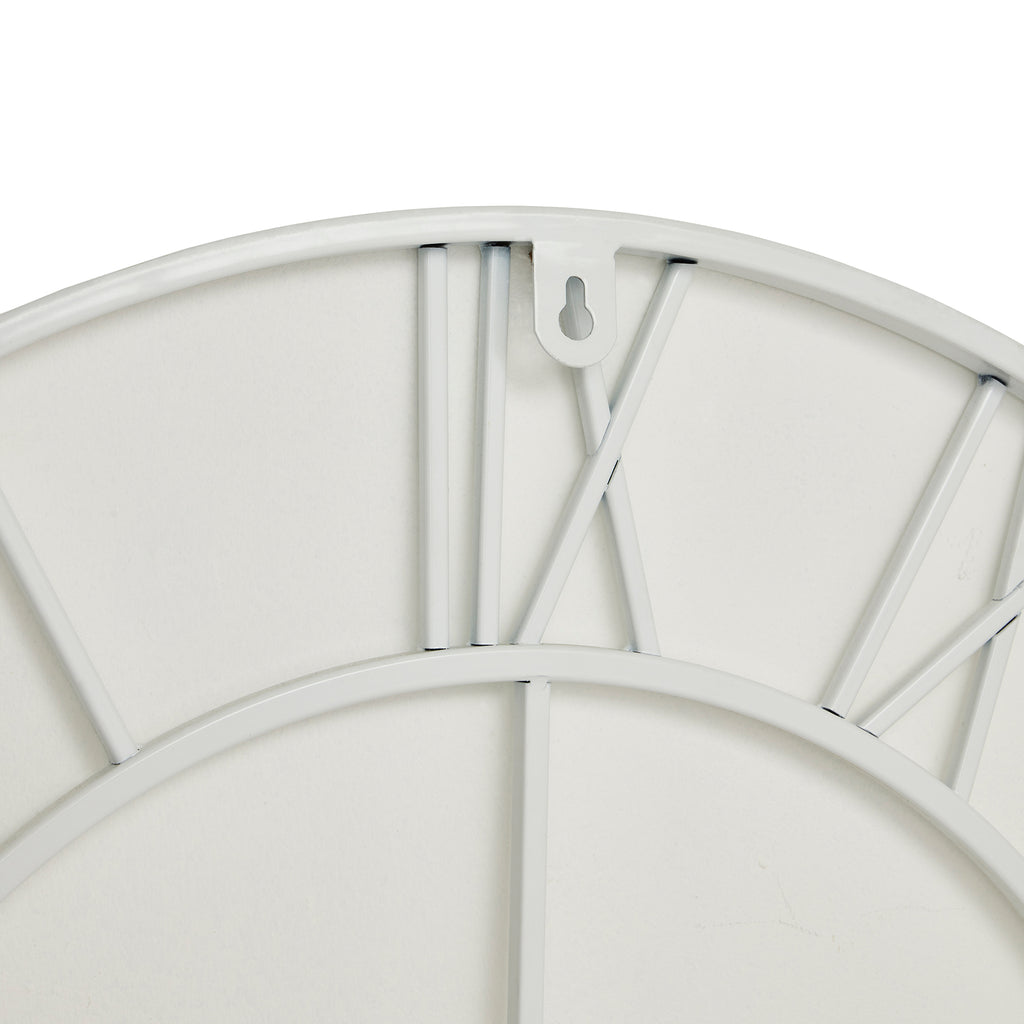 White Skeleton Wall Clock 70 cm