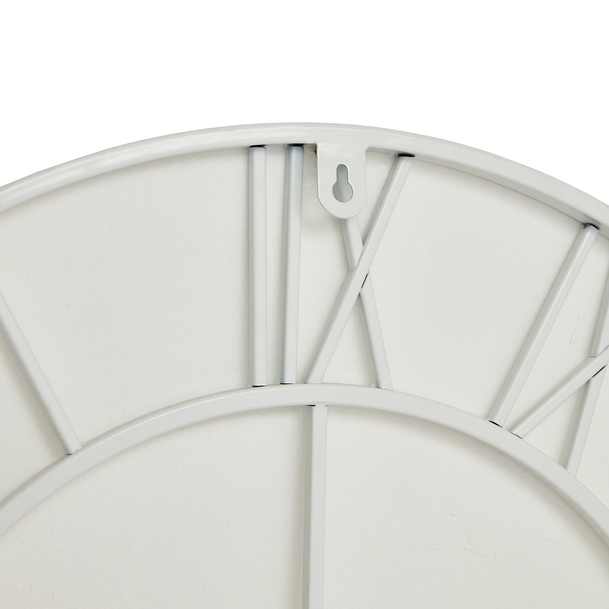 White Skeleton Wall Clock 70 cm