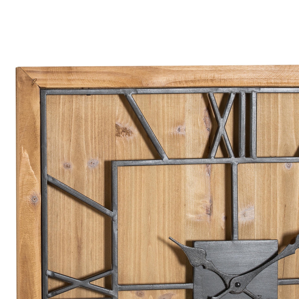 Williston Square Wooden Wall Clock 60 cm