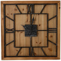 Williston Square Large Wooden Wall Clock 90 cm