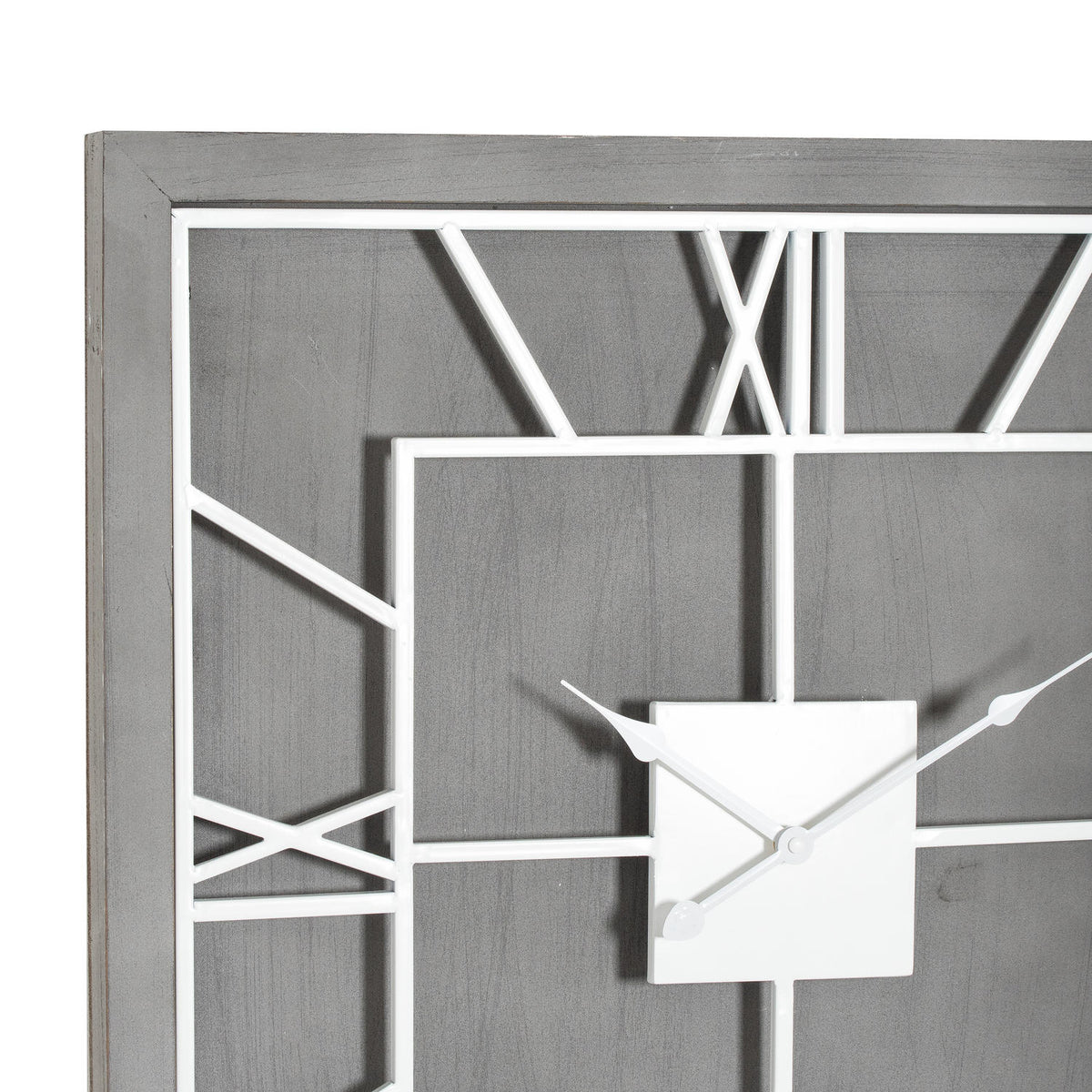 Williston Grey Square Wall Clock 60 cm