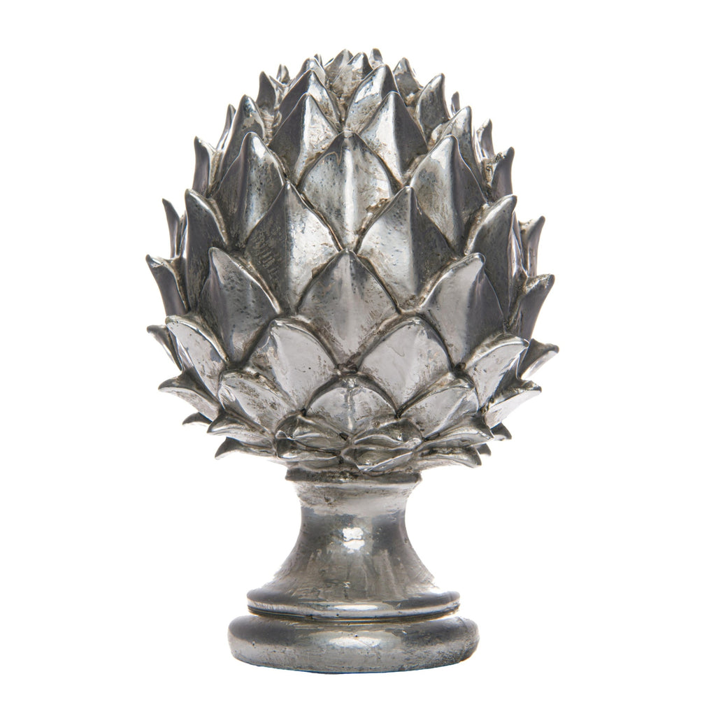 Silver Pinecone Finial 23 cm
