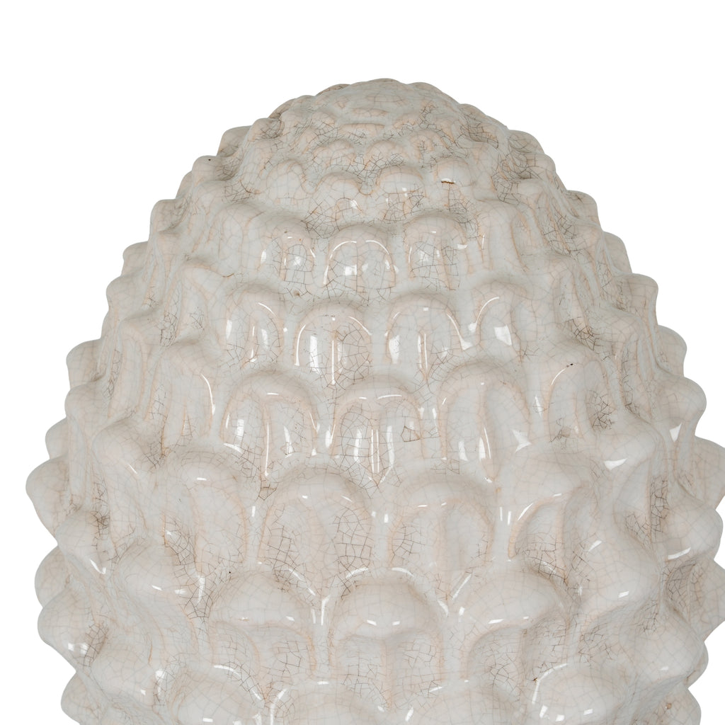 Garda White Decorative Acorn 35 cm