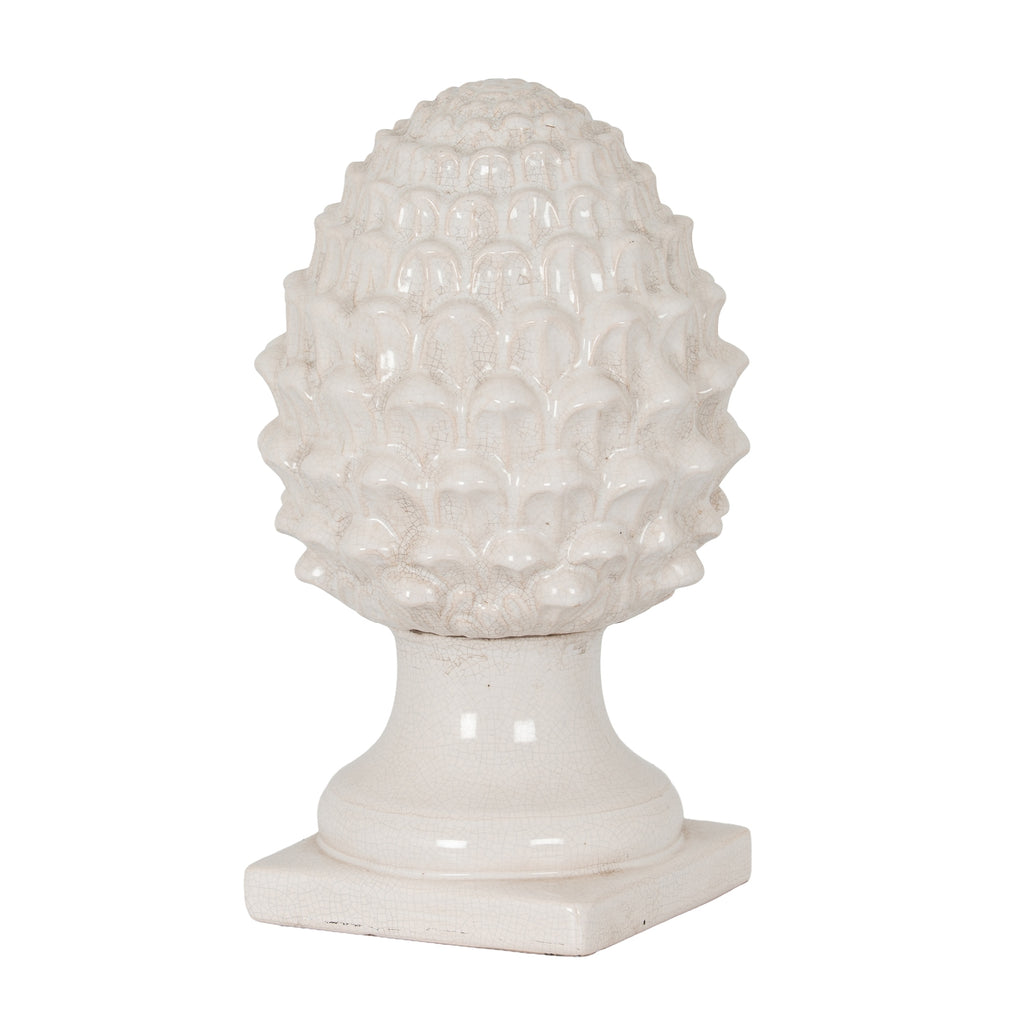 Garda White Decorative Acorn 35 cm