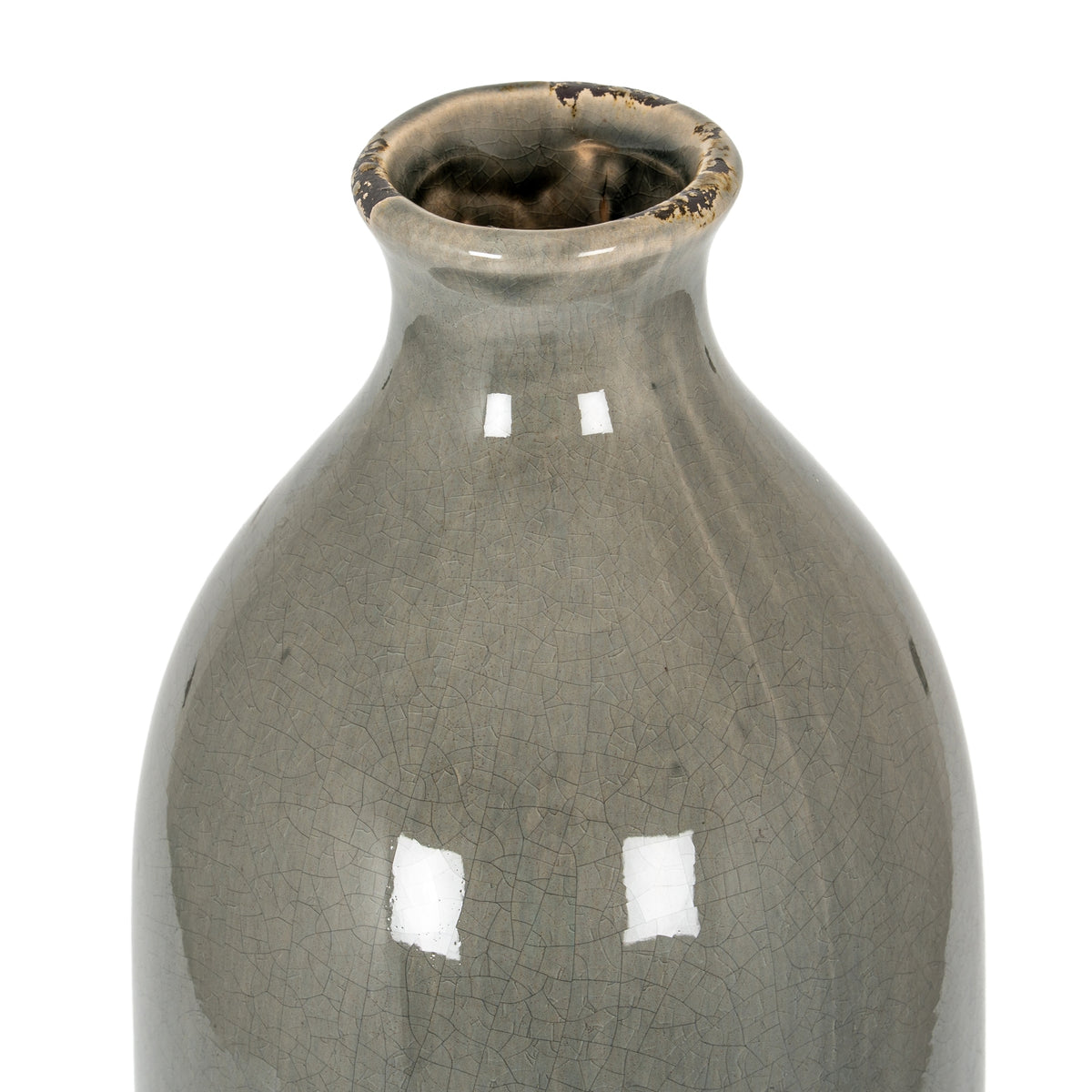 Garda Grey Glazed Gisela Vase 57 cm