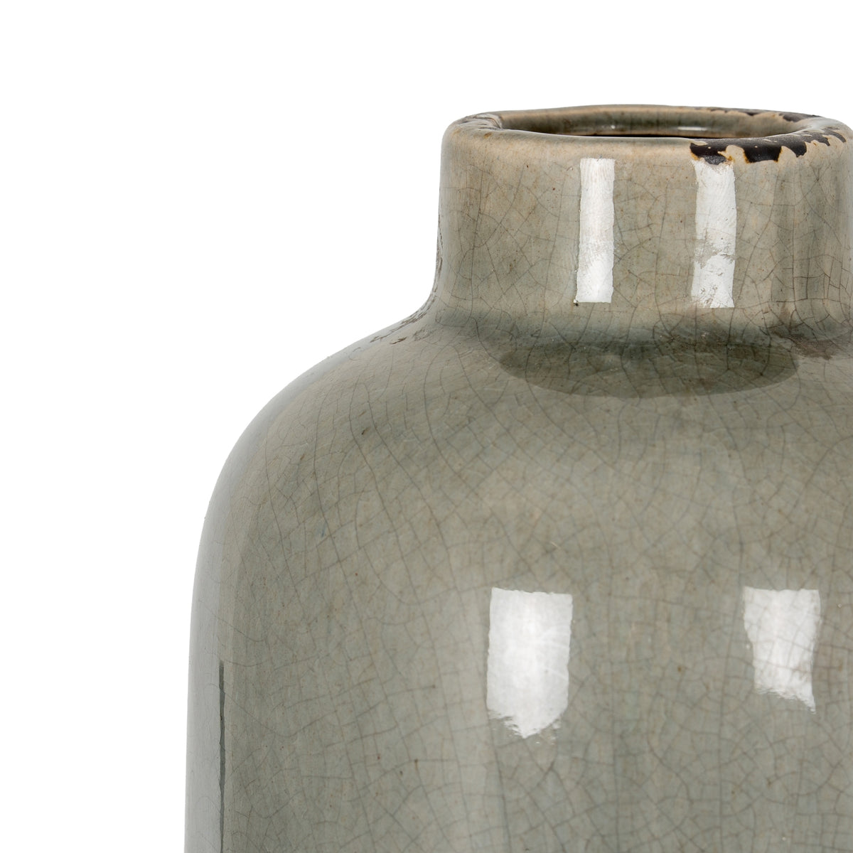 Garda Grey Glazed Raine Vase 50 cm