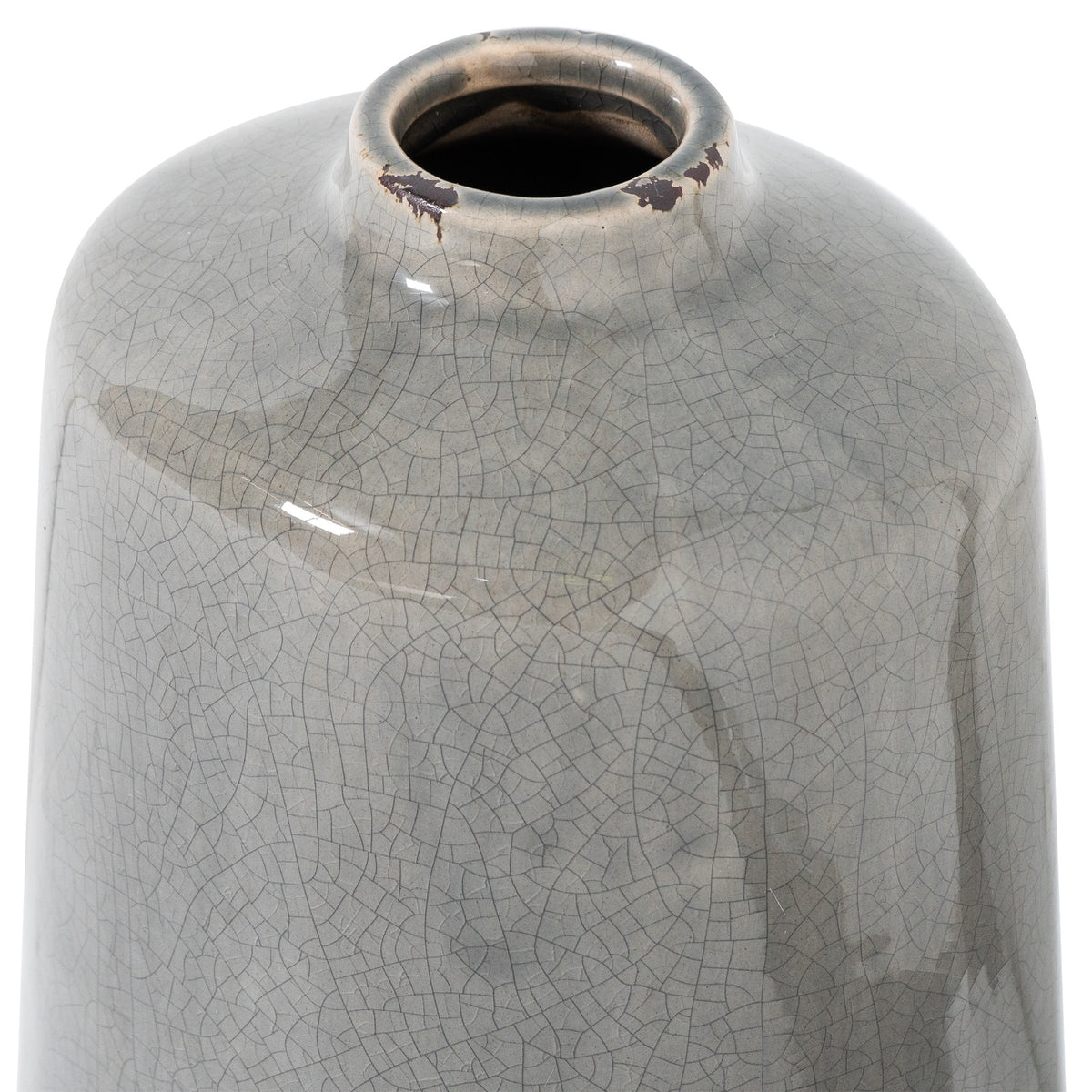 Garda Grey Glazed Liv Vase 28 cm