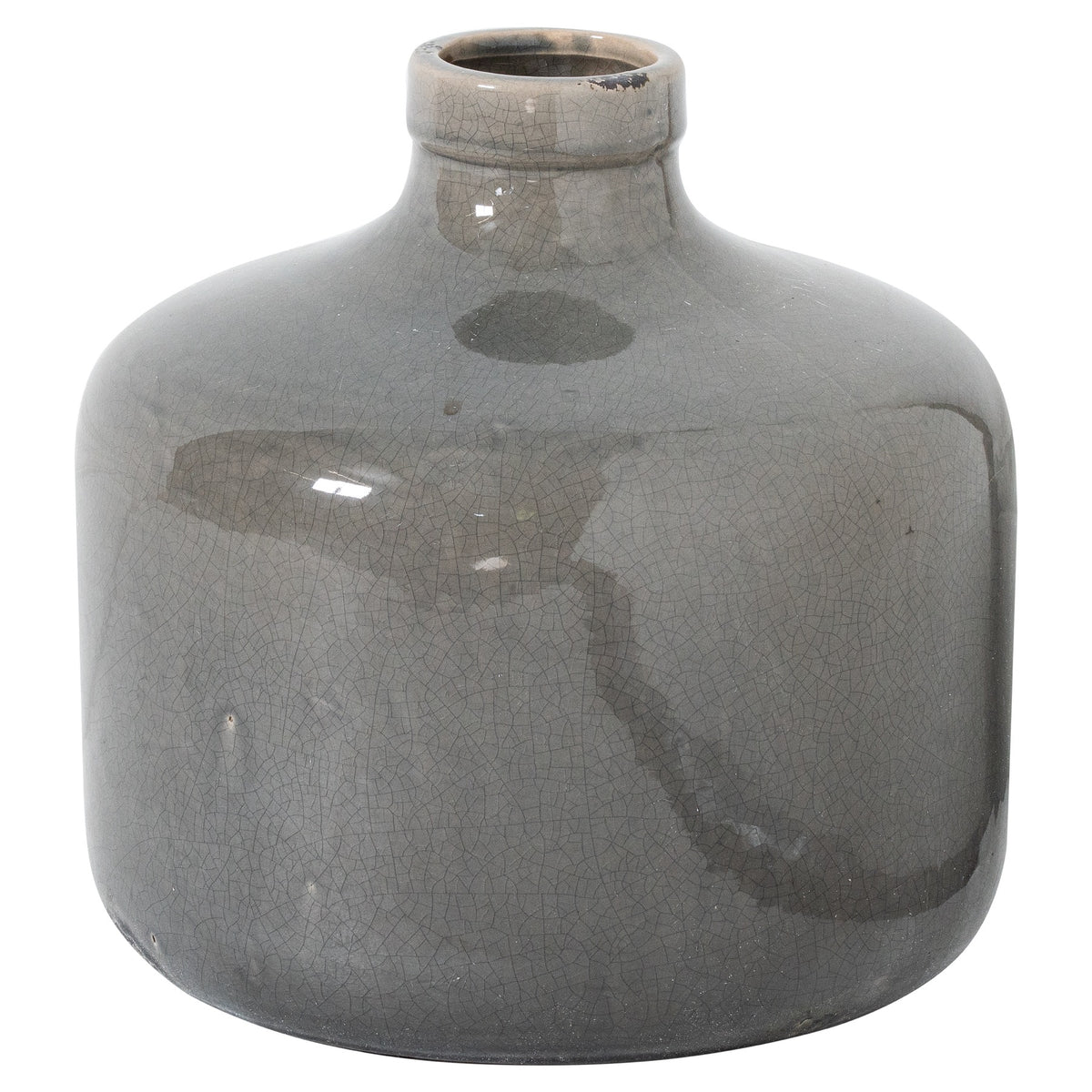 Garda Grey Glazed Chive Vase 23 cm