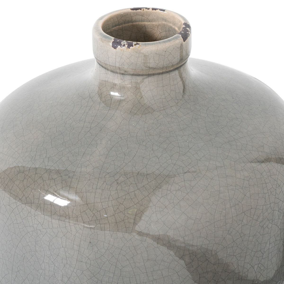 Garda Grey Glazed Eve Vase 29 cm