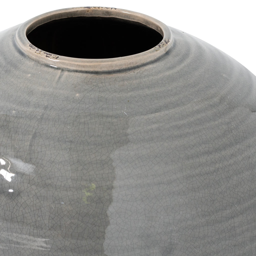Garda Grey Glazed Regola Vase 38 cm