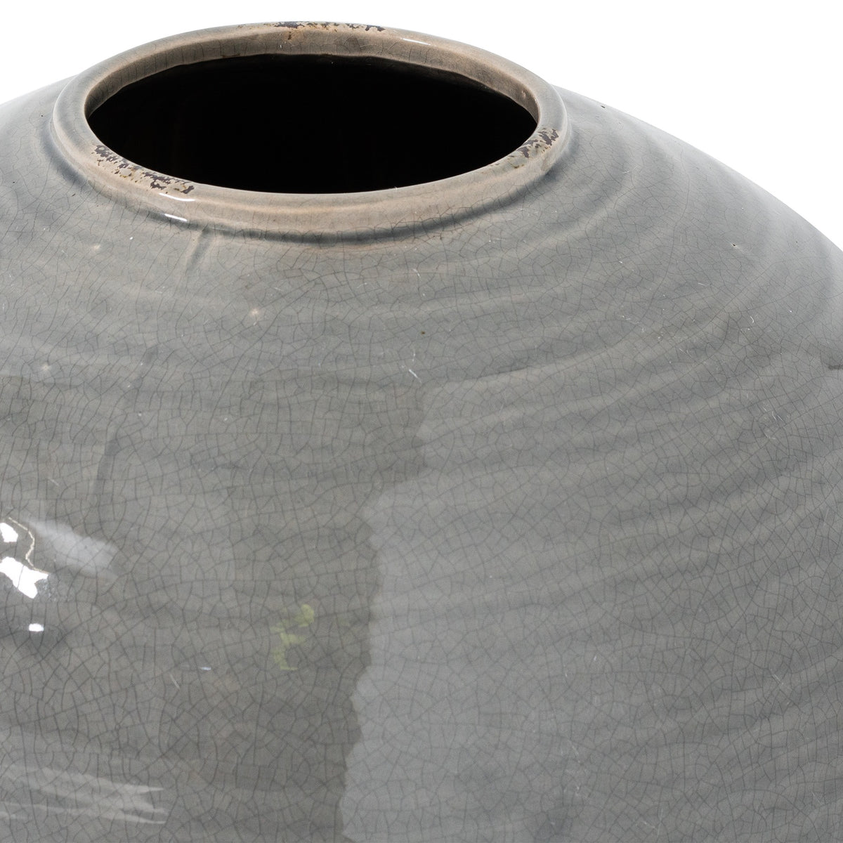 Garda Grey Glazed Regola Vase 38 cm