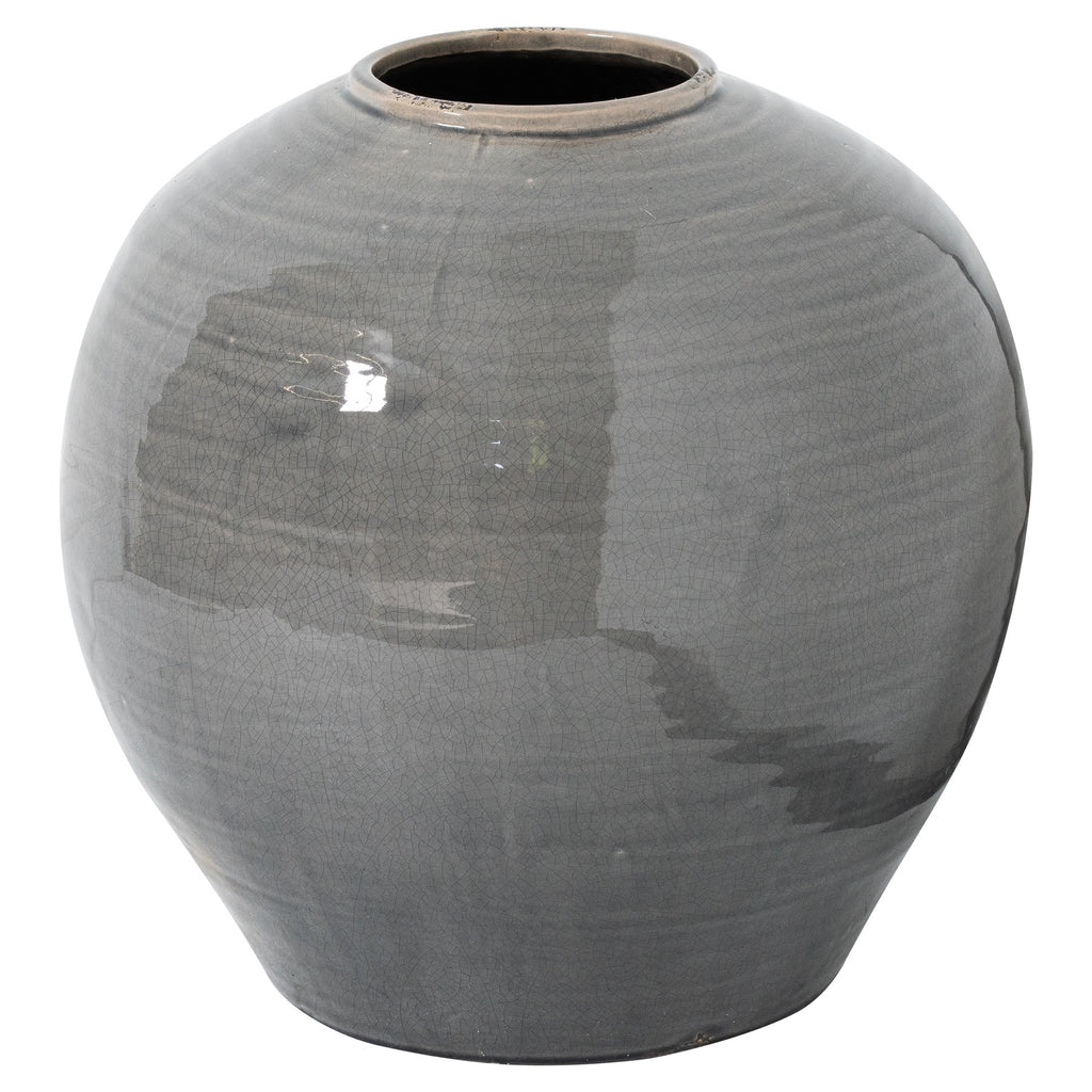 Garda Grey Glazed Regola Vase 38 cm
